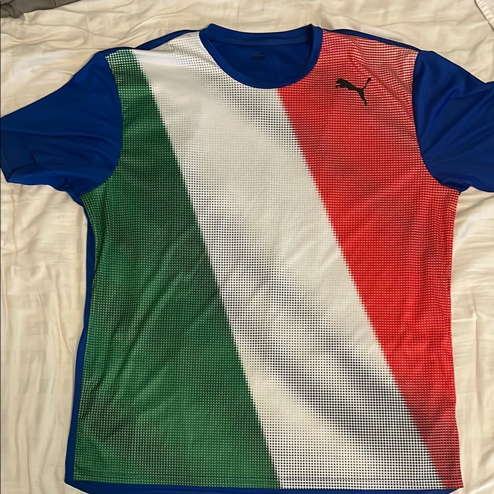 Puma Red and Blue Athletic Jersey